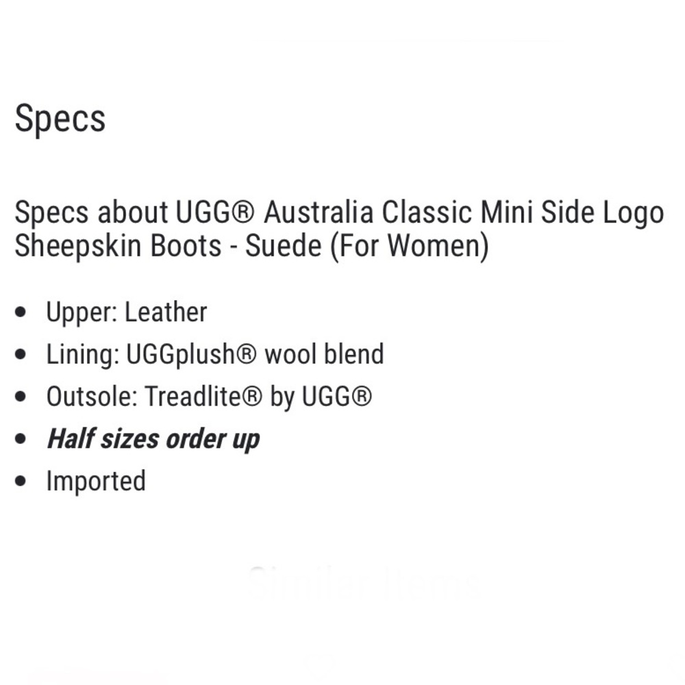 UGG® Australia Classic Mini Side Logo Sheepskin Suede Boots - Samba Red/Black - Picture 8 of 13